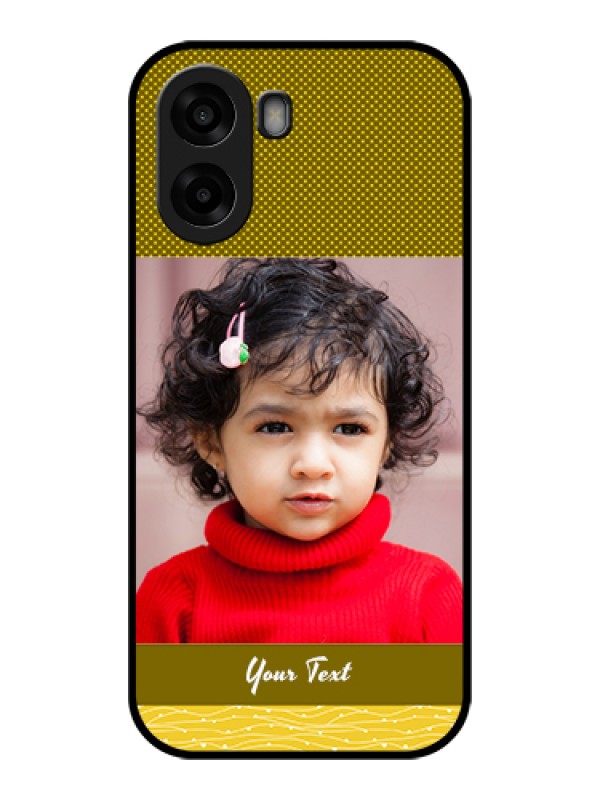 Custom Oppo A6x 4G Custom Glass Phone Case - Simple Green Color Design