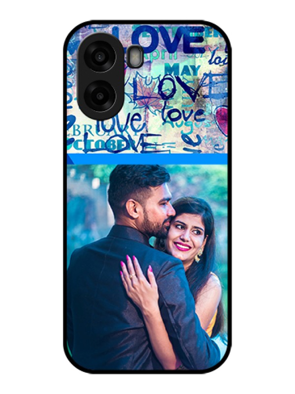 Custom Oppo A6x 4G Custom Glass Phone Case - Colorful Love Design