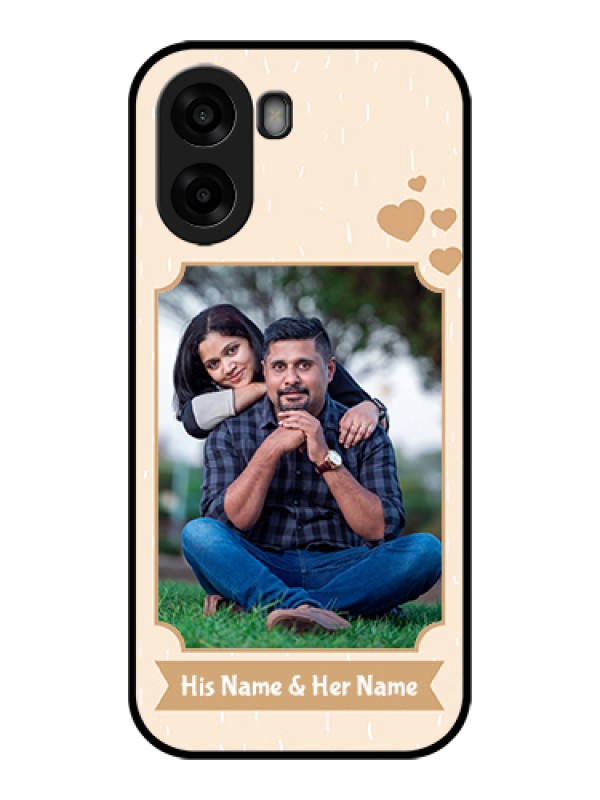 Custom Oppo A6x 4G Custom Glass Phone Case - With Confetti Love Design