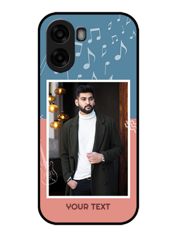 Custom Oppo A6x 4G Custom Glass Phone Case - With Color Musical Note Design