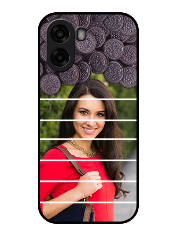 Custom Oppo A6x 4G Custom Glass Phone Case - With Oreo Biscuit Design