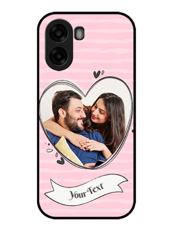 Custom Oppo A6x 4G Custom Glass Phone Case - Vintage Heart Design