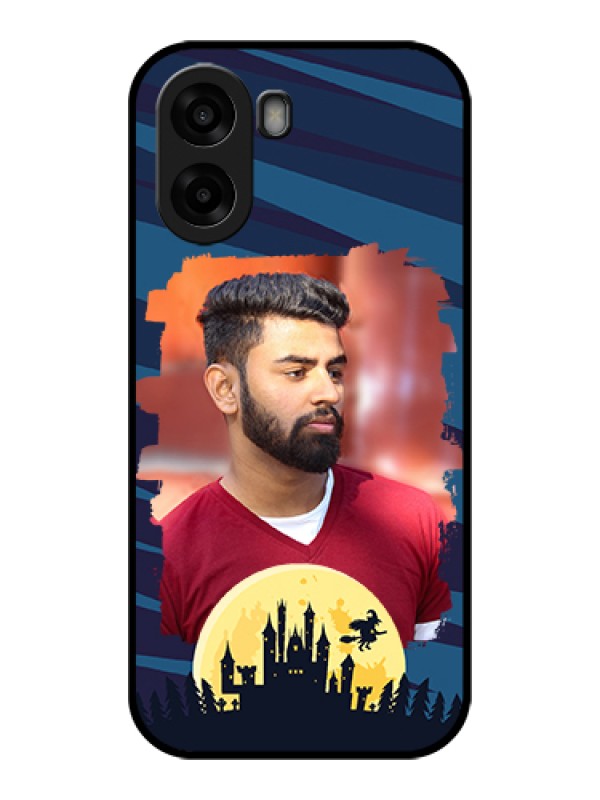 Custom Oppo A6x 4G Custom Glass Phone Case - Halloween Witch Design