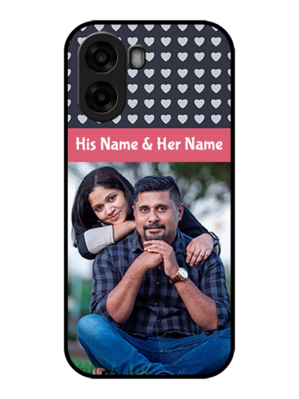 Custom Oppo A6x 5G Custom Glass Phone Case - Love Symbols Design