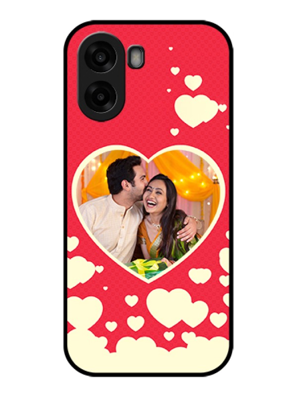 Custom Oppo A6x 5G Custom Glass Phone Case - Love Symbols Phone Cover Design