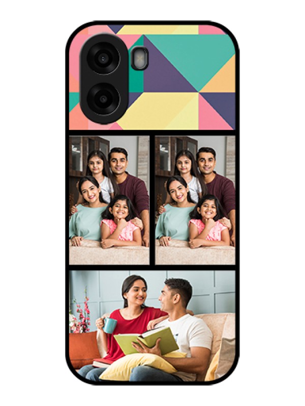 Custom Oppo A6x 5G Custom Glass Phone Case - Bulk Pic Upload Design