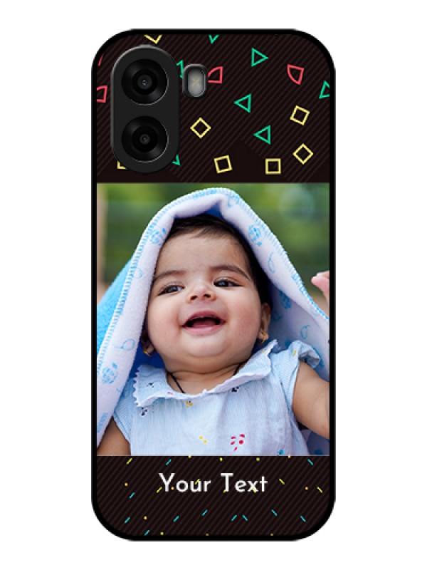Custom Oppo A6x 5G Custom Glass Phone Case - With Confetti Birthday Design