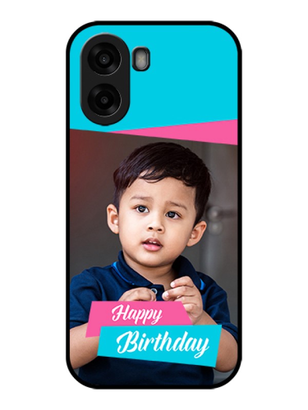 Custom Oppo A6x 5G Custom Glass Phone Case - Image Holder With 2 Color Design