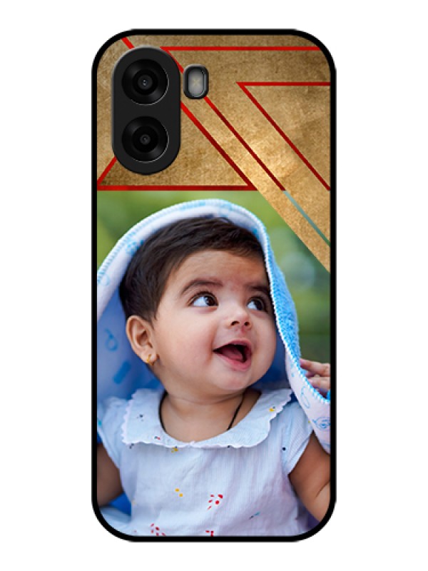 Custom Oppo A6x 5G Custom Glass Phone Case - Gradient Abstract Texture Design