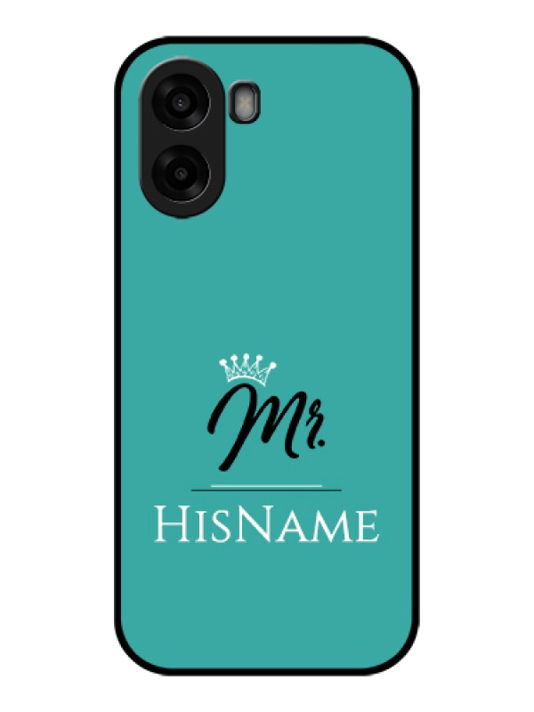 Custom Oppo A6x 5G Custom Glass Phone Case - Mr With Name Design