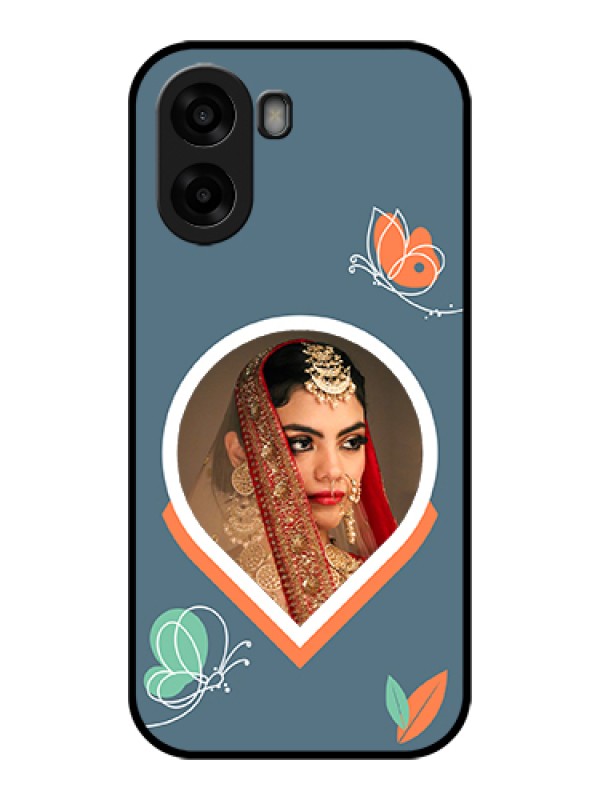 Custom Oppo A6x 5G Custom Glass Phone Case - Droplet Butterflies Design