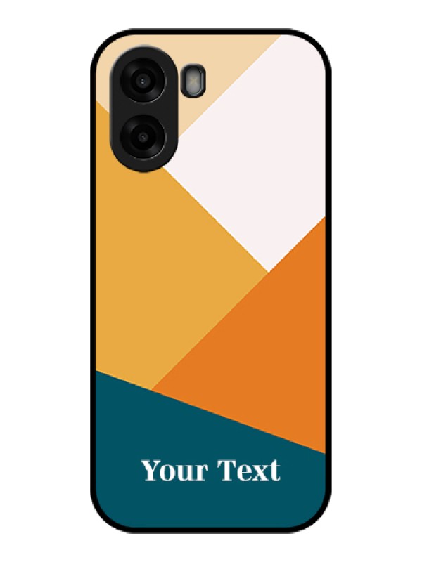 Custom Oppo A6x 5G Custom Glass Phone Case - Stacked Multi - Colour Design