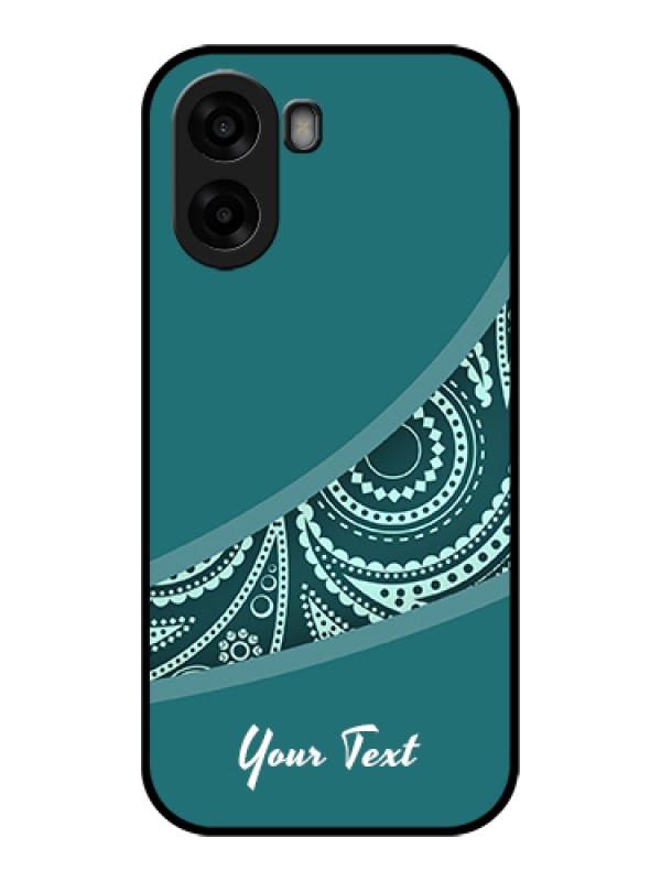 Custom Oppo A6x 5G Custom Glass Phone Case - Semi Visible Floral Design