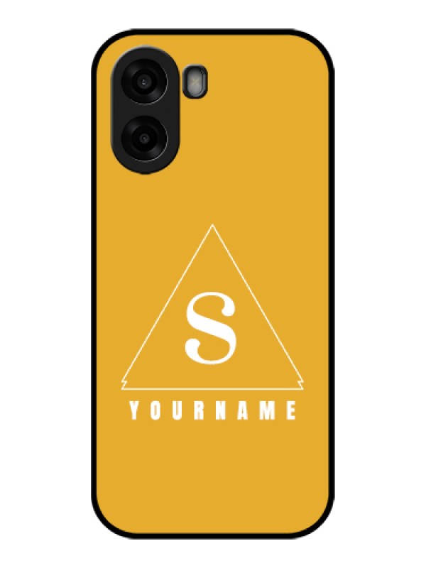 Custom Oppo A6x 5G Custom Glass Phone Case - Simple Triangle Design