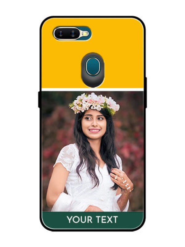 Custom Oppo A7 Photo Printing on Glass Case  - Love You Design