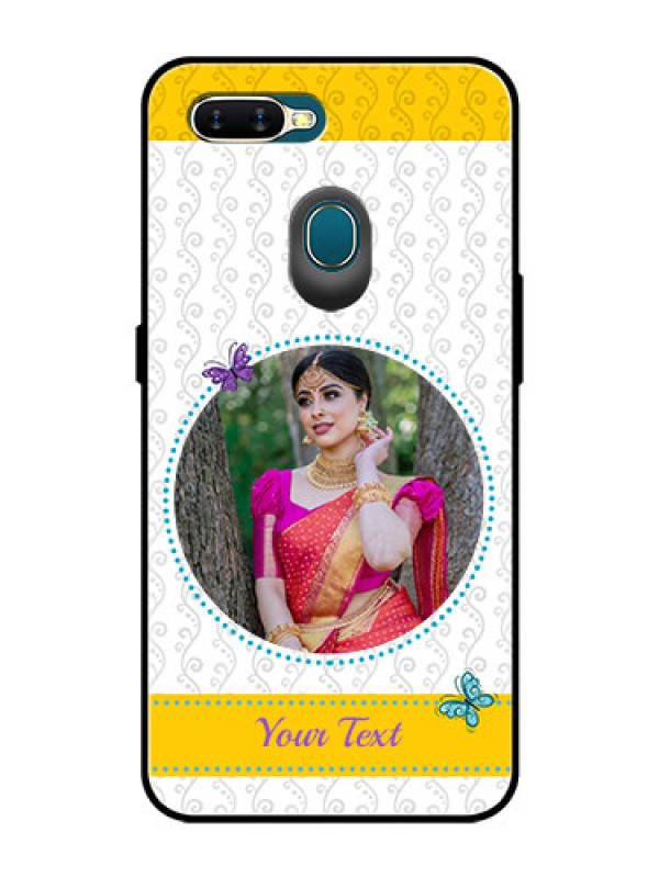 Custom Oppo A7 Custom Glass Mobile Case  - Girls Premium Case Design