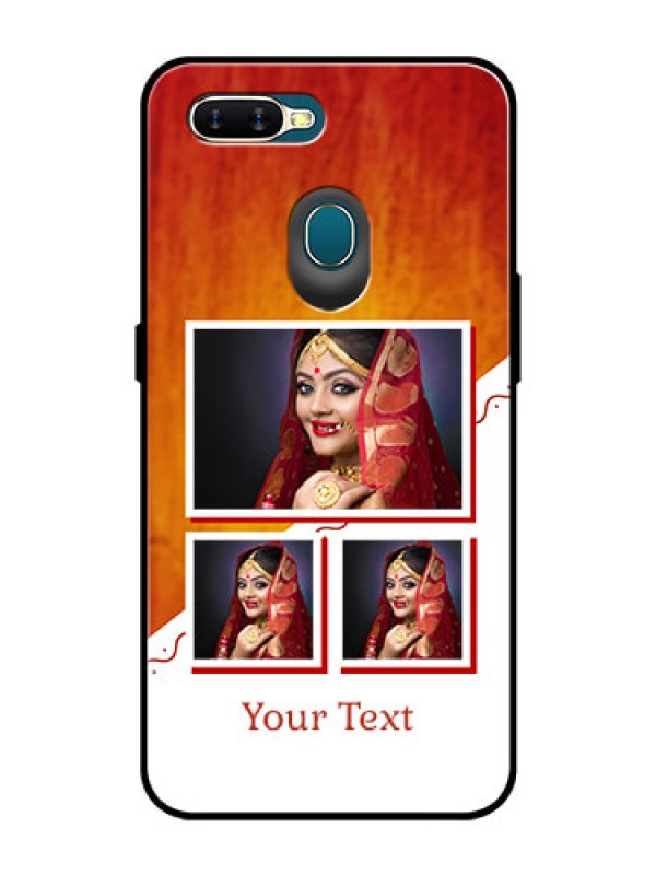 Custom Oppo A7 Custom Glass Phone Case  - Wedding Memories Design  