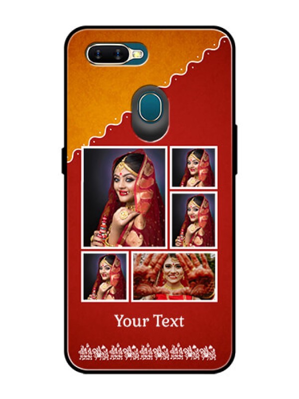 Custom Oppo A7 Personalized Glass Phone Case  - Wedding Pic Upload Design