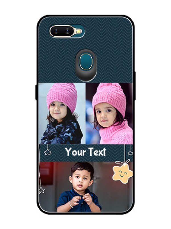 Custom Oppo A7 Custom Glass Mobile Case  - Hanging Stars Design