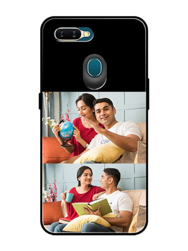 Custom Oppo A7 2 Images on Glass Phone Cover