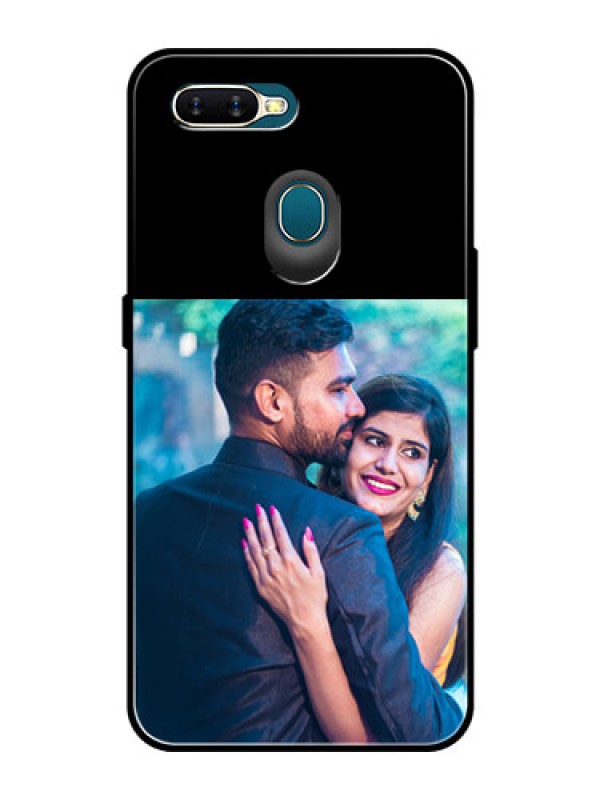 Custom Oppo A7 Custom Glass Phone Case - Upload Full Picture With Custom Color Design