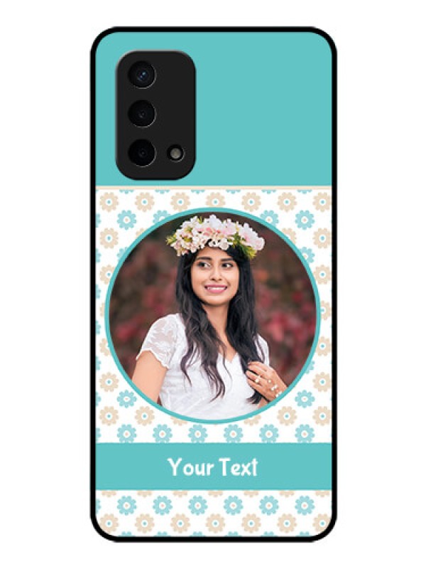 Custom Oppo A74 5G Custom Glass Mobile Case - Beautiful Flowers Design