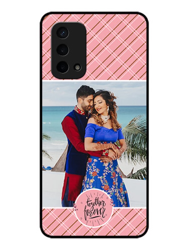 Custom Oppo A74 5G Personalized Glass Phone Case - Together Forever Design