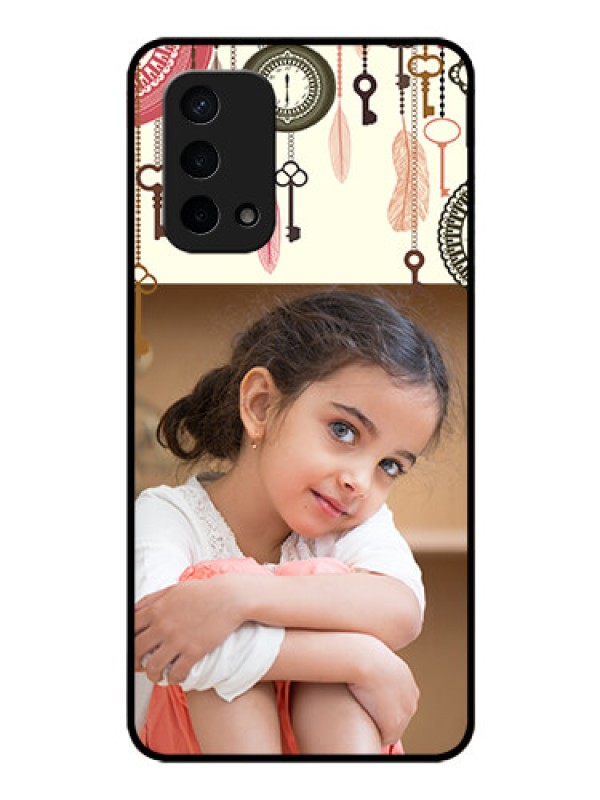 Custom Oppo A74 5G Custom Glass Mobile Case - Boho Style Design