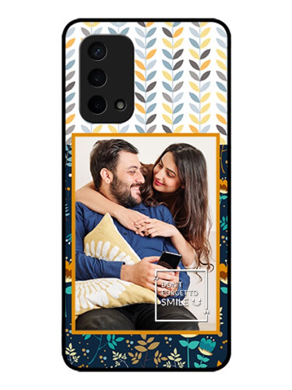 Custom Oppo A74 5G Custom Glass Mobile Case - Pattern Design