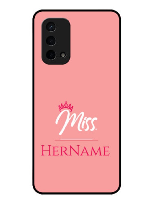 Custom Oppo A74 5G Custom Glass Phone Case Mrs with Name