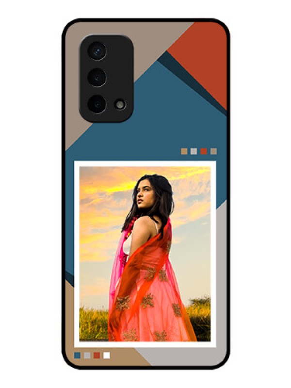 Custom Oppo A74 5G Personalized Glass Phone Case - Retro color pallet Design