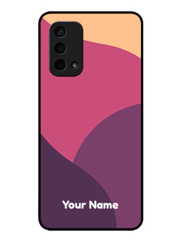 Custom Oppo A74 5G Custom Glass Phone Case - Mixed Multi-colour abstract art Design
