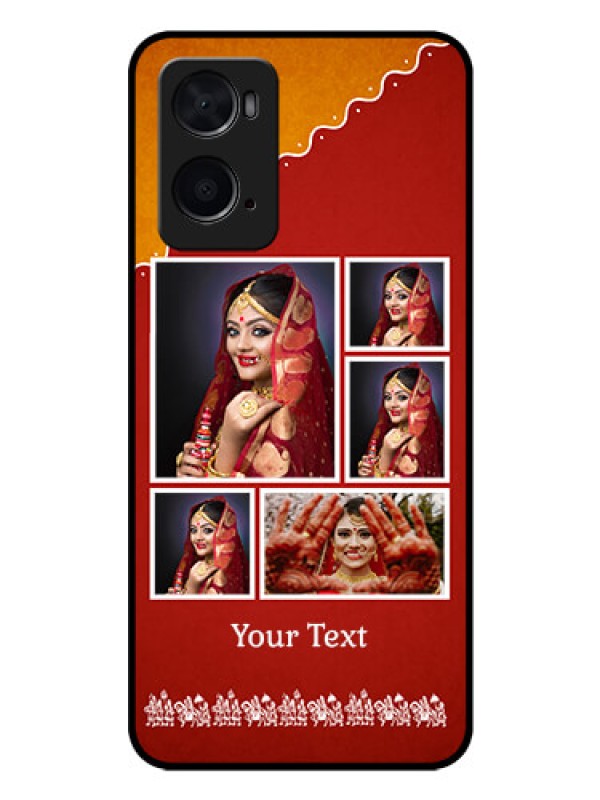 Custom Oppo A76 Personalized Glass Phone Case - Wedding Pic Upload Design