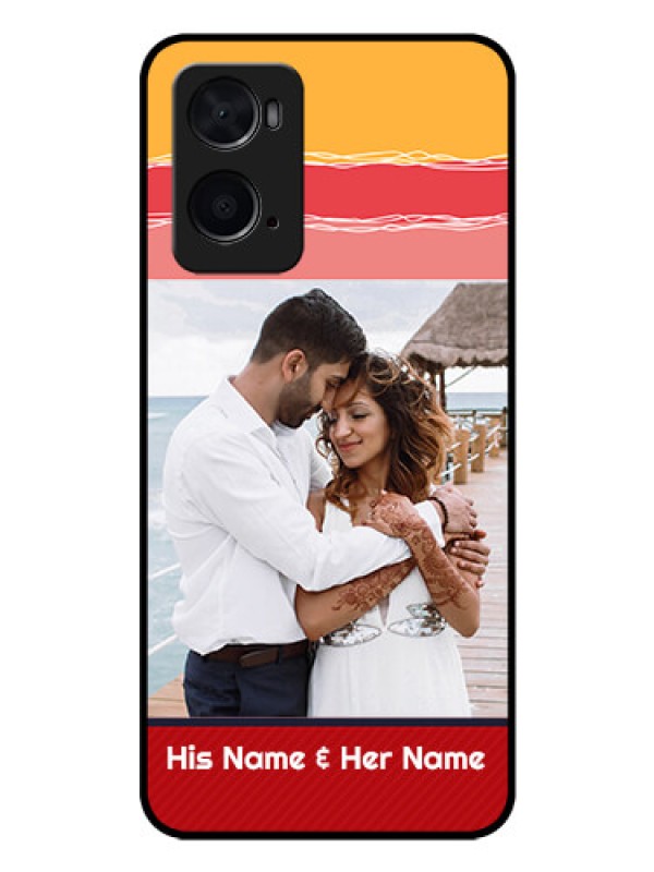 Custom Oppo A76 Custom Glass Mobile Case - Colorful Case Design
