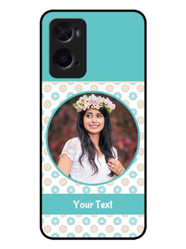 Custom Oppo A76 Custom Glass Mobile Case - Beautiful Flowers Design