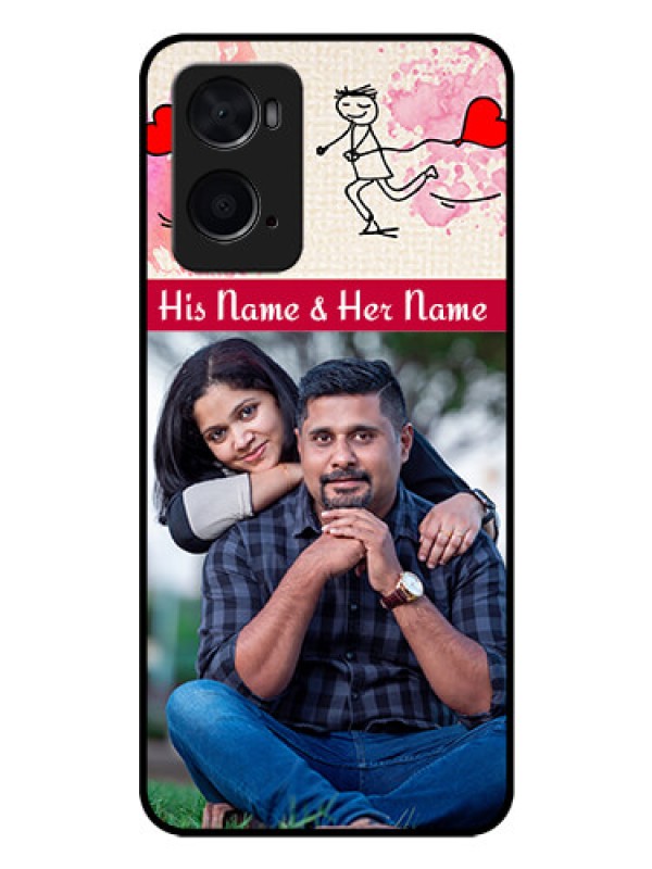 Custom Oppo A76 Photo Printing on Glass Case - You and Me Case Design