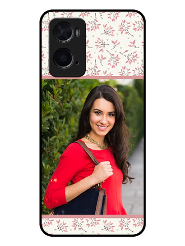 Custom Oppo A76 Custom Glass Phone Case - Premium Floral Design