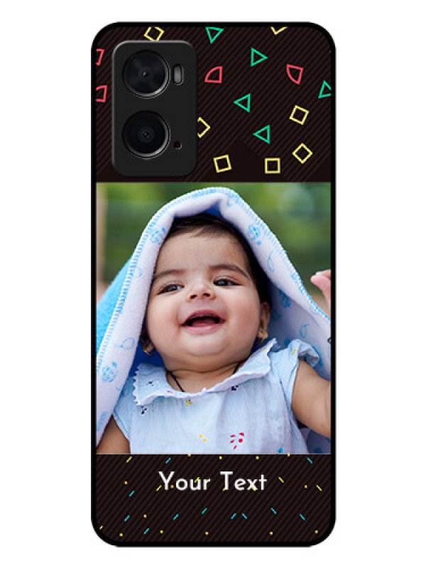 Custom Oppo A76 Custom Glass Phone Case - with confetti birthday design