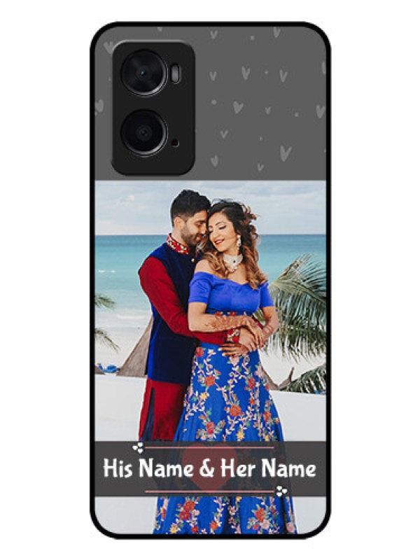 Custom Oppo A76 Custom Glass Mobile Case - Buy Love Design with Photo Online