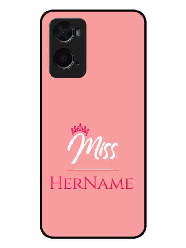 Custom Oppo A76 Custom Glass Phone Case Mrs with Name