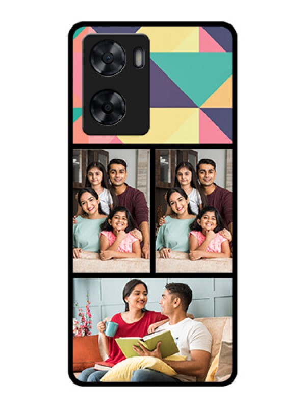 Custom Oppo A77 4G Custom Glass Phone Case - Bulk Pic Upload Design