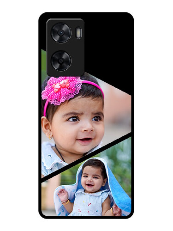 Custom Oppo A77s Custom Glass Phone Case - Semi Cut Design