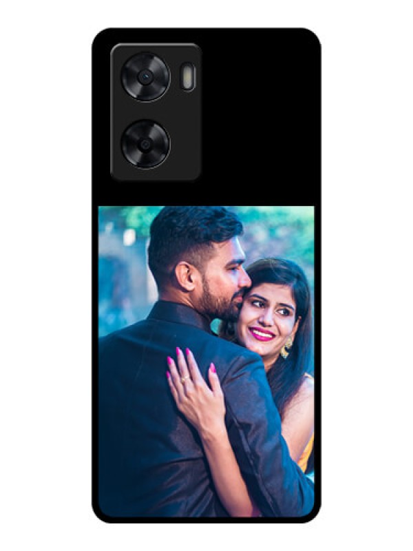 Custom Oppo A77S Custom Glass Phone Case - Upload Full Picture With Custom Color Design