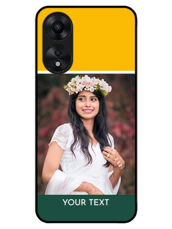 Custom Oppo A78 5G Photo Printing on Glass Case - Love You Design