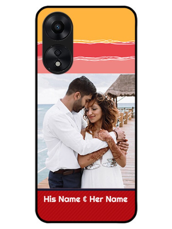 Custom Oppo A78 5G Custom Glass Mobile Case - Colorful Case Design