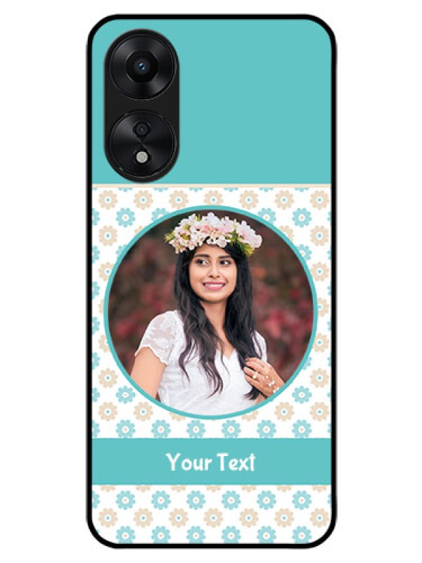 Custom Oppo A78 5G Custom Glass Mobile Case - Beautiful Flowers Design