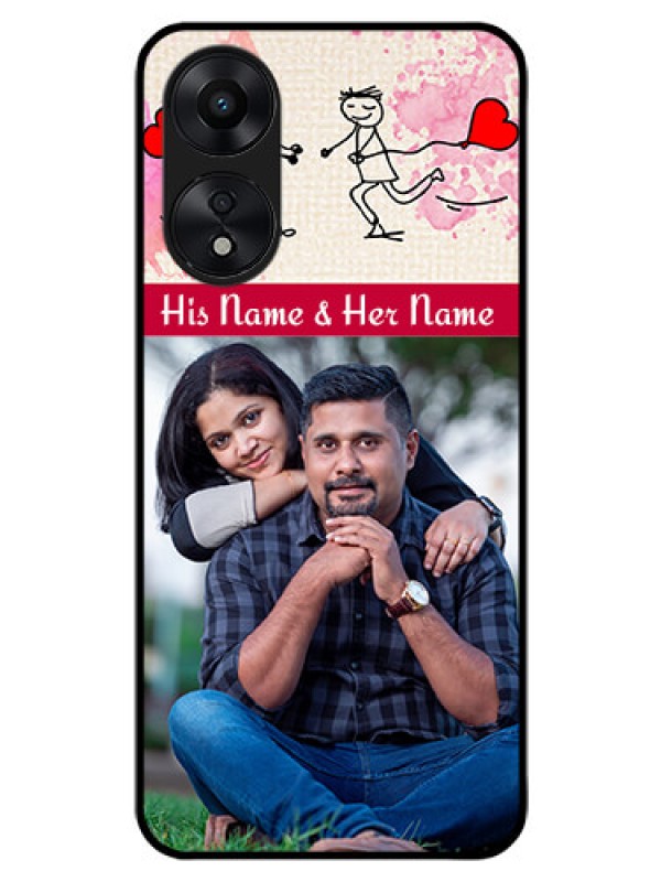 Custom Oppo A78 5G Photo Printing on Glass Case - You and Me Case Design