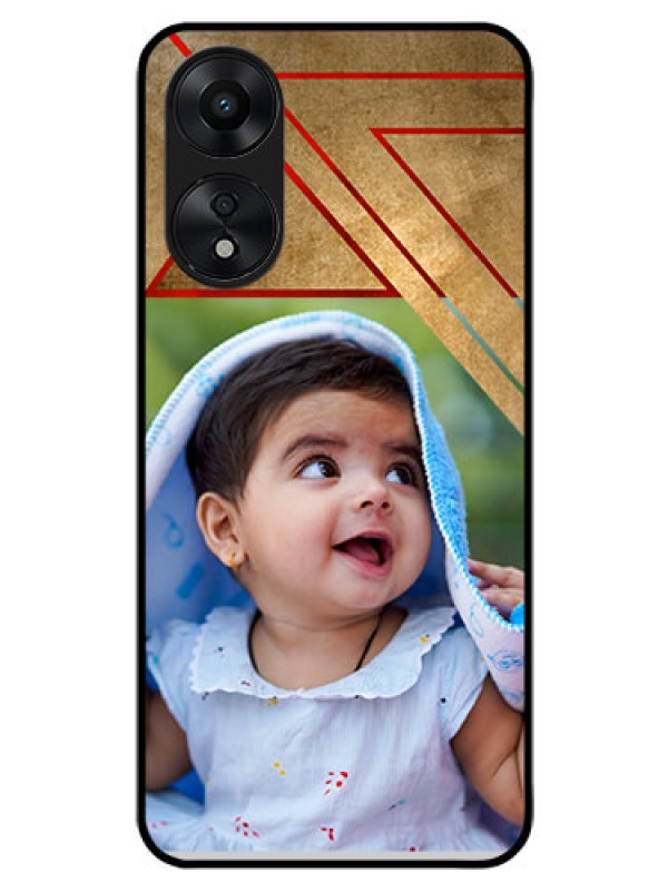 Custom Oppo A78 5G Personalized Glass Phone Case - Gradient Abstract Texture Design