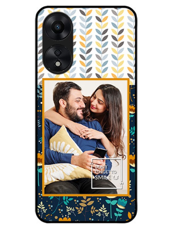 Custom Oppo A78 5G Custom Glass Mobile Case - Pattern Design