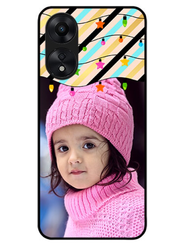 Custom Oppo A78 5G Custom Glass Mobile Case - Lights Hanging Design